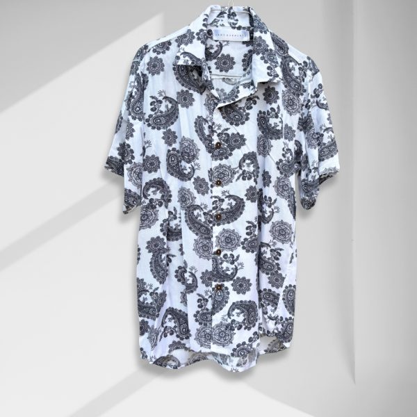 Cuban Collar Printed Relaxed Shirt from Lans Resort Collection