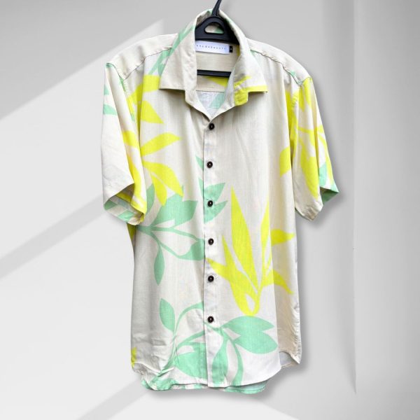 Cuban Collar Printed Relaxed Shirt from Lans Resort Collection