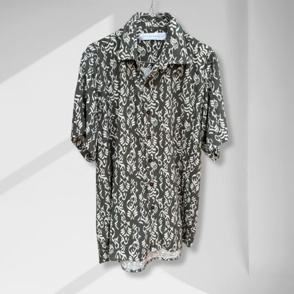 Cuban Collar Printed Relaxed Shirt from Lans Resort Collection