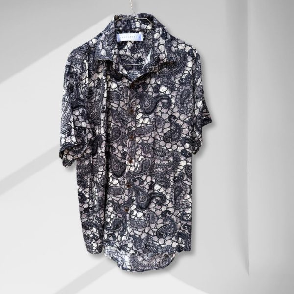 Cuban Collar Printed Relaxed Shirt from Lans Resort Collection