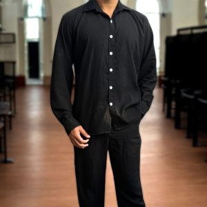 Lans Slim Fit Long Sleeve Shirt: "Lans Slim Fit Long Sleeve Shirt in premium cotton for men