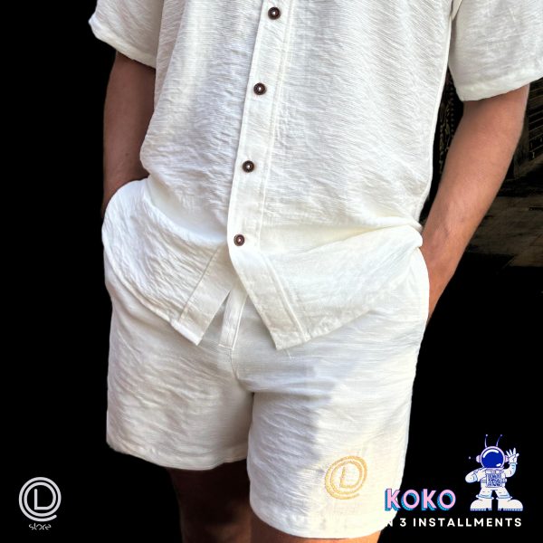 otton Relaxed Shirt (Off White): "Cotton relaxed fit shirt in off white, crafted from soft premium cotton