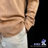 Cotton Slim Fit Long Sleeve Shirt (Mustard Brown): "Cotton slim fit long sleeve shirt in mustard brown, crafted from premium cotton