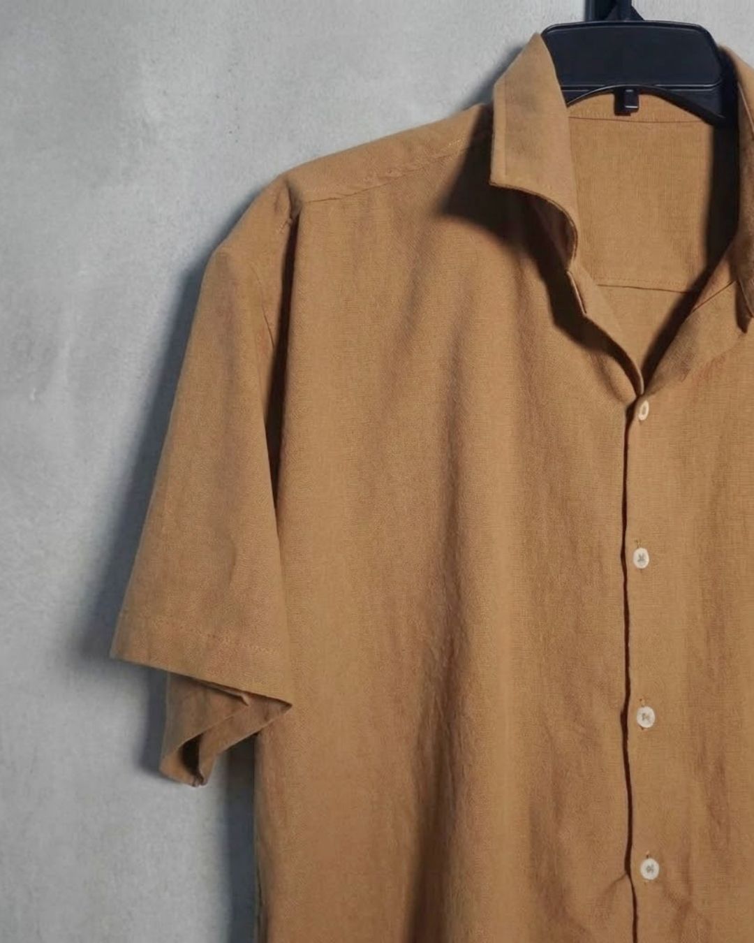 Lans Relaxed Cuban Collar Short Sleeve Shirt (XS–4XL)