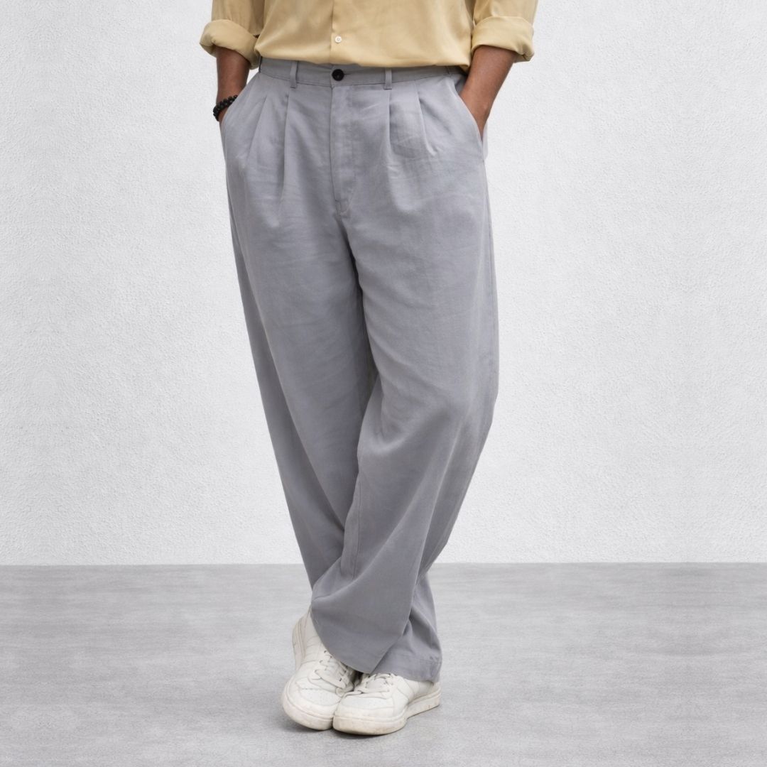 Lans Oversized Pleated Long Pants ( XS to 4XL )