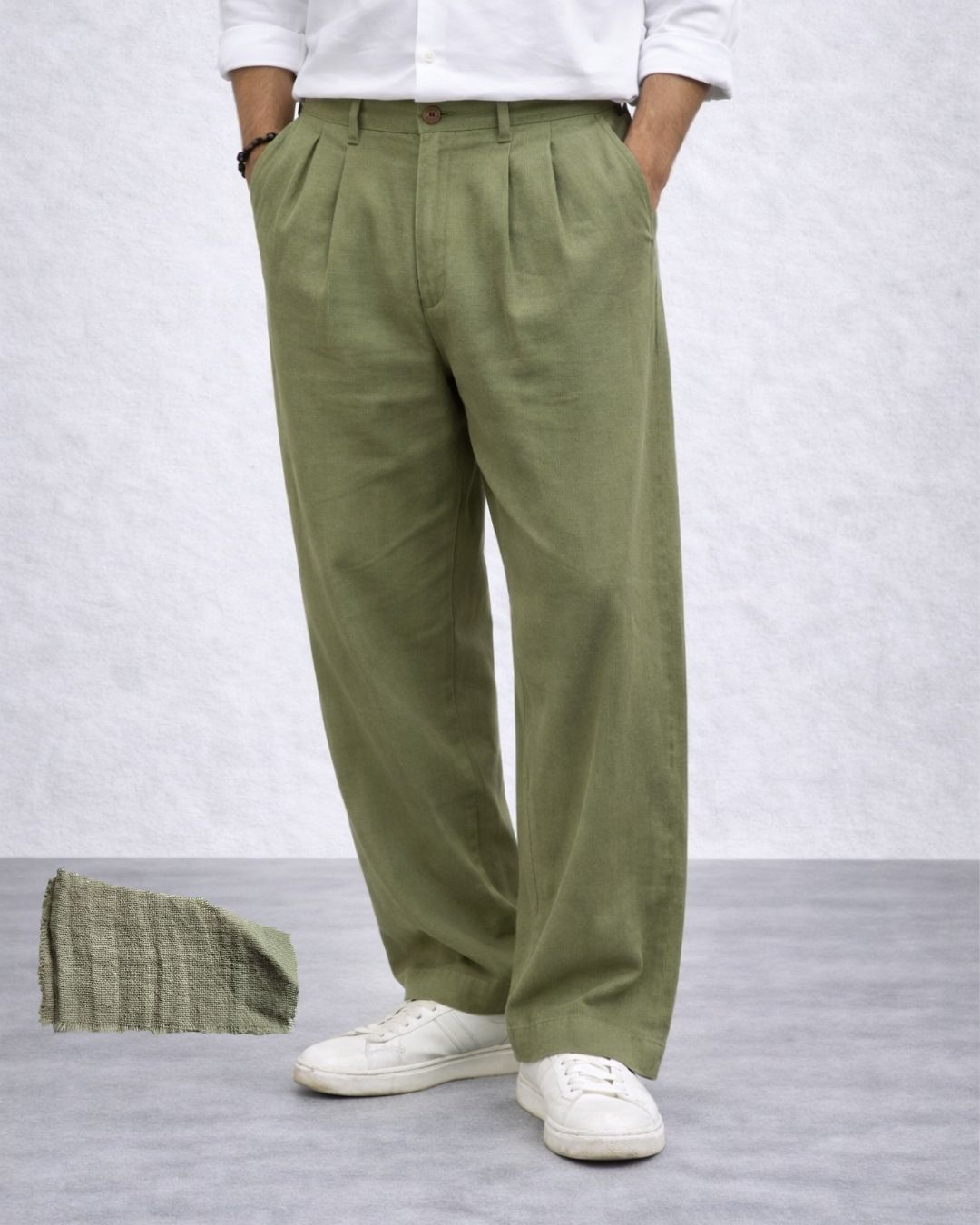 Lans Oversized Pleated Long Pants ( XS to 4XL )