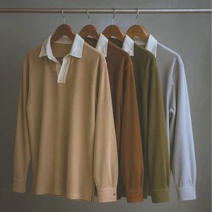 Lans Oversized Retro Dual-Tone Cotton Blend Long Sleeve Shirt  ( XS to 4XL ) (Copy)