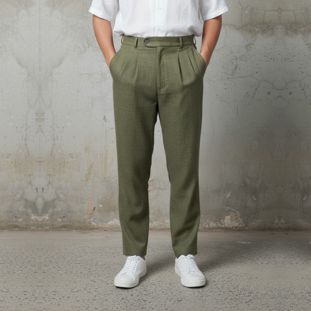 Lans Relaxed Classic Urban Pleated Mens Pant ( XS to 4XL )1