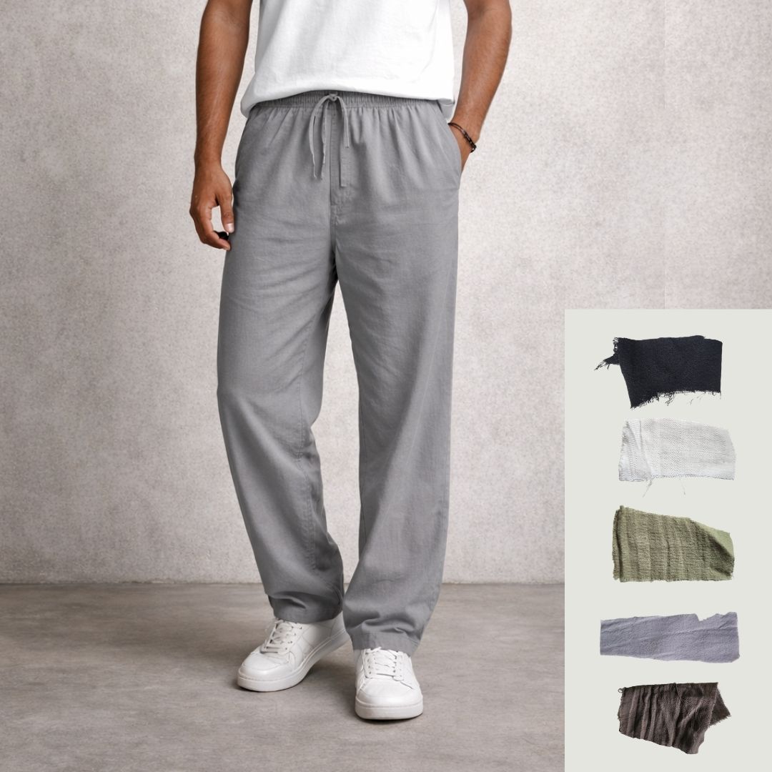 Lans Relaxed Linen & Cotton Long Pant Collection