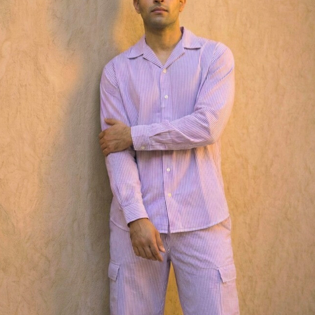 Men wearing oversized striped matching outfit resort style made in Sri Lanka Edit product “Lans Relaxed Striped Utility Full Outfit – Women’s Full Outfit (XS to 4XL) (Copy)” ‹ Lans — WordPress