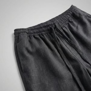 Man wearing oversized linen full outfit resort style made in Sri Lanka