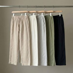 Lans Oversized Linen & Cotton Long Pant Collection   ( XS to 4XL )