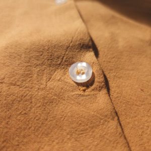 Lans Oversized Mustard Short Sleeve Shirt front view bold color