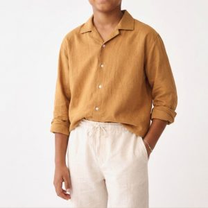 Lans Kid Long Sleeve Shirt front view bold color for Kid