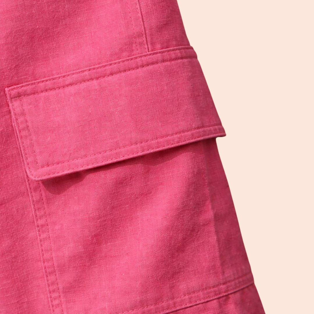 Lans Women's Oversized Linen Cargo Pant front view made in Sri Lanka1 (3) Lans Women's Oversized Linen Cargo Pant front view made in Sri Lanka