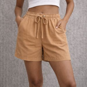 Lans Relaxed Summer Women’s Short - Mustard Brown (XS to 4XL)