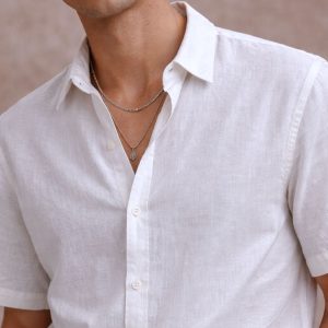 Man wearing oversized ash grey trousers everyday style made in Sri Lanka