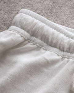 Lans Full Outfit Oversized Ash Cuban Collar Shirt and Off-White Pant front view