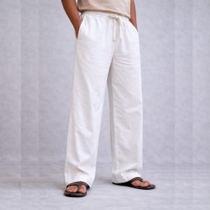 OVERSIZED LONG WASHED COTTON PANT
