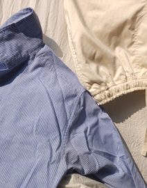 FLORENCE Cuban Collar Long Sleeve Shirt and Blended Cotton Oversized Pant