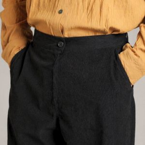 Lans Urban Oversized Corduroy Pant – Rust Black