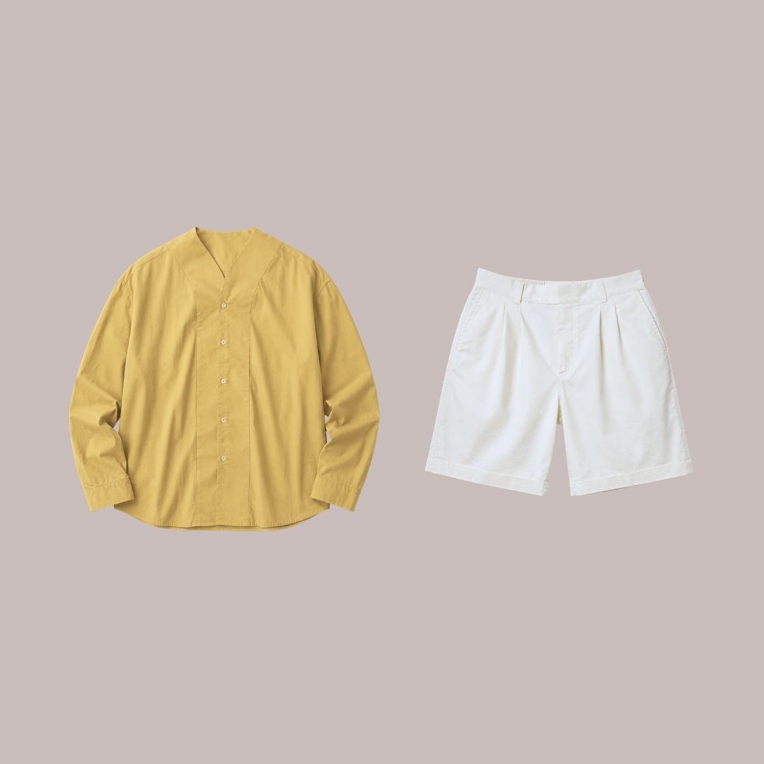 LANS Men’s Granada Shirt & Club Short Outfit – Lemon Mist. LANS Men’s Granada Shirt & Club Short Outfit – Lemon Mist.