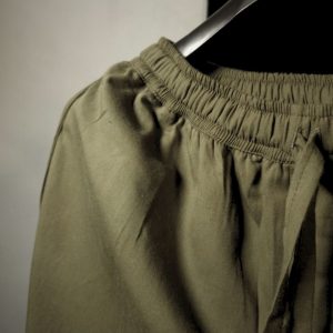 Lans Oversized Cotton Men’s Long Pant – Olive Green