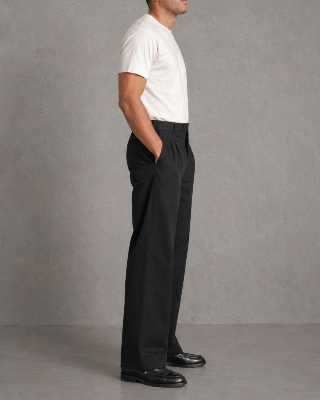 Men’s Oversized Blended Cotton Bespoke Pant