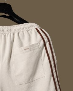 Men’s Striped Cuban Shirt and Summer Short Outfit