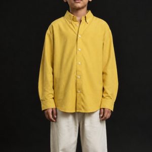 Lans Oversized Signature Anchor Button Point Collar Shirt – Kids