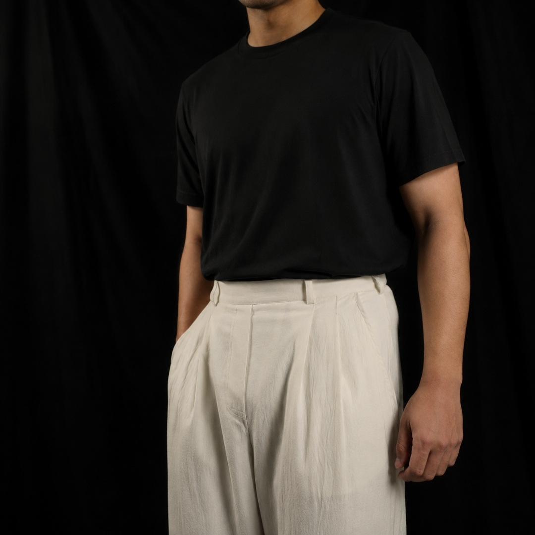 BESPOKE WASHED COTTON OVERSIZED PANT BESPOKE WASHED COTTON OVERSIZED PANT