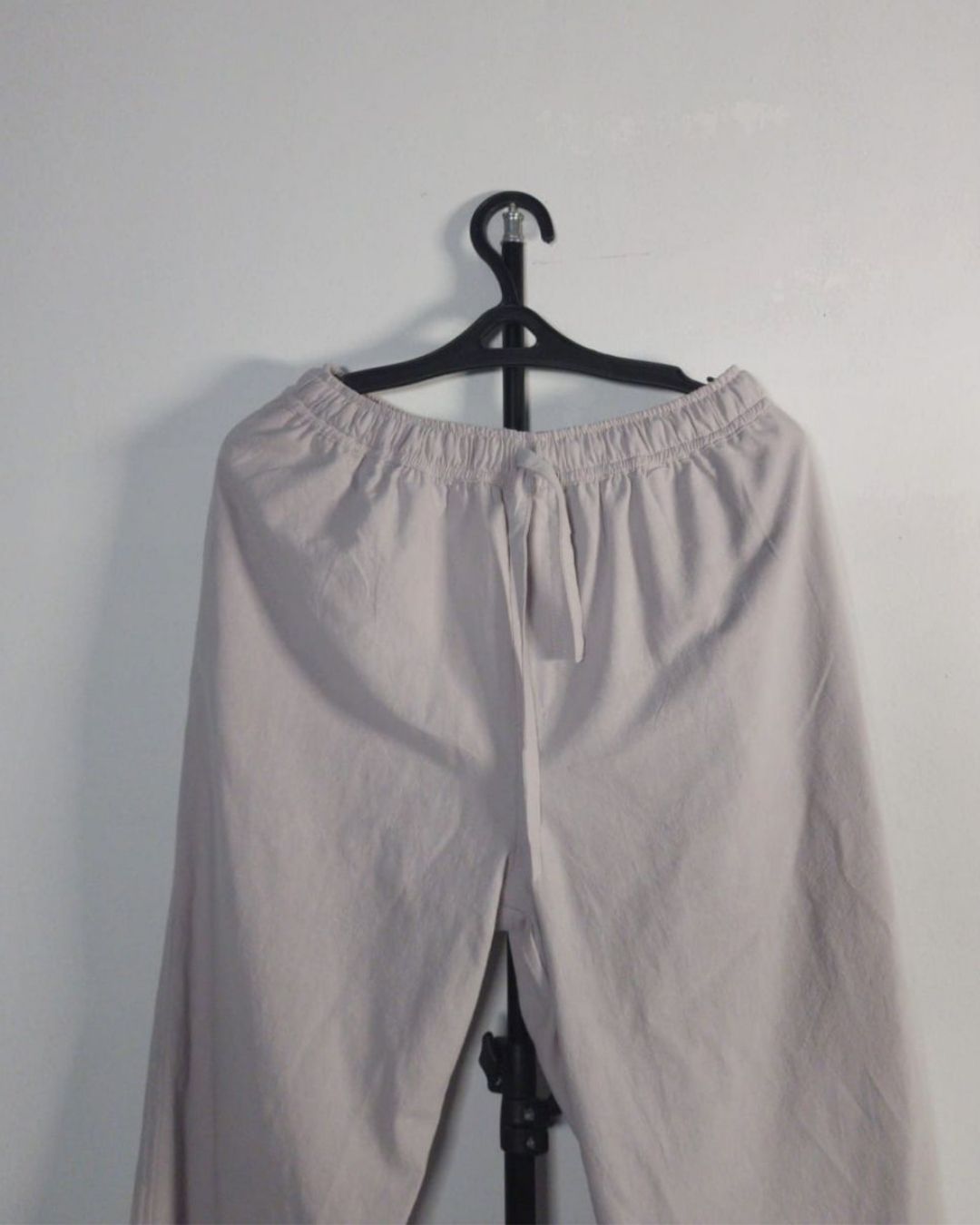 Lans Silver Shore Relaxed Sky Blue Button Down Shirt & Soft Gray Oversized Pant Outfit